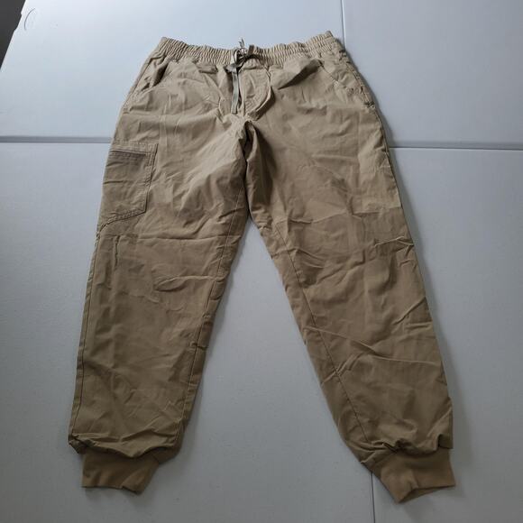 Figs Technical Collection Pants wens Large Khaki Zamora Jogger Scrub Mesh Lined - Picture 1 of 8